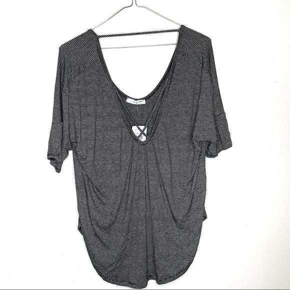 NWT | Lush | Cross Front Oversize Tee | XS - Picture 2 of 9